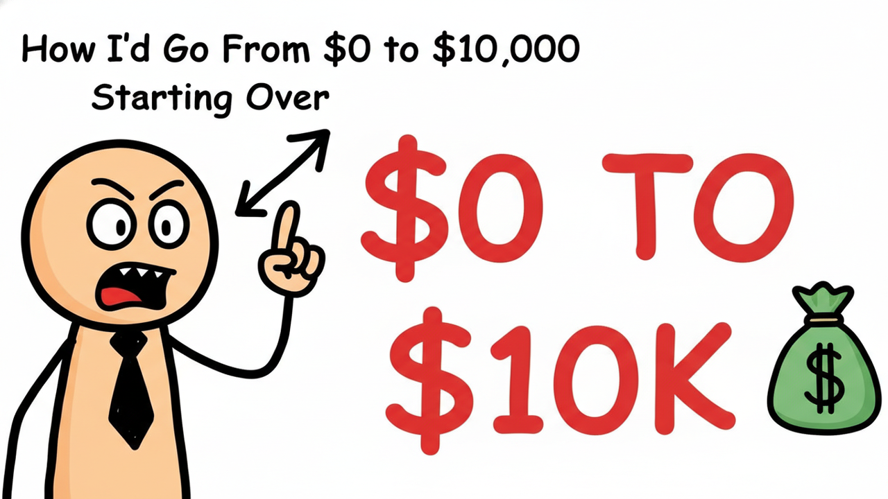 How I'd Go From $0 to $10,000 Starting Over
